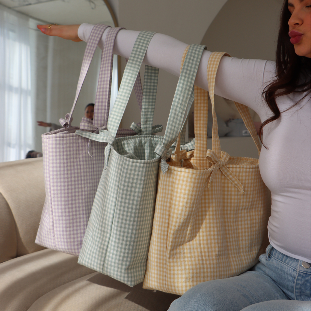 Gingham Tote Bag