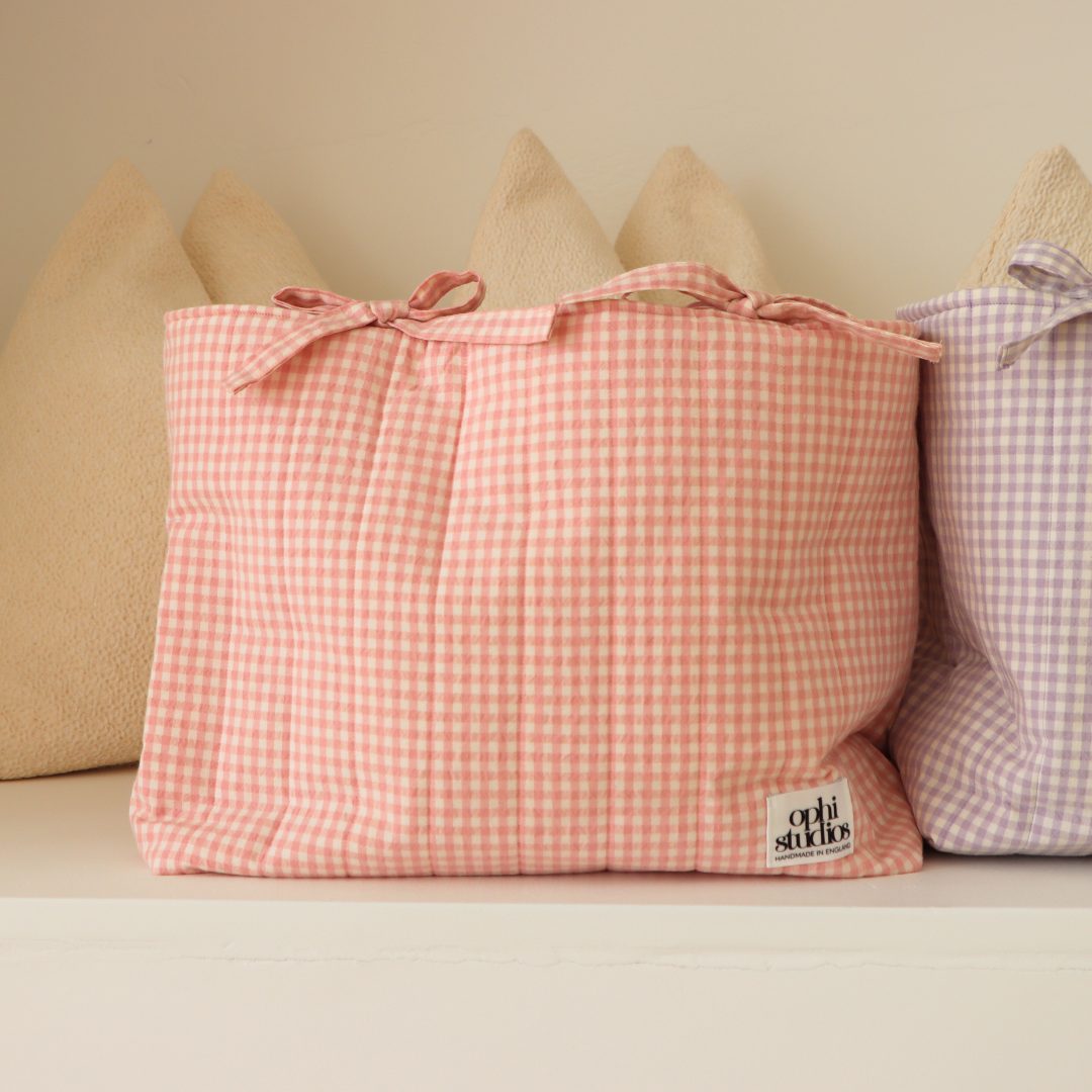 Gingham Tote Bag