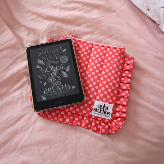 Pink & Red Polka Dot Zip Tech Sleeve