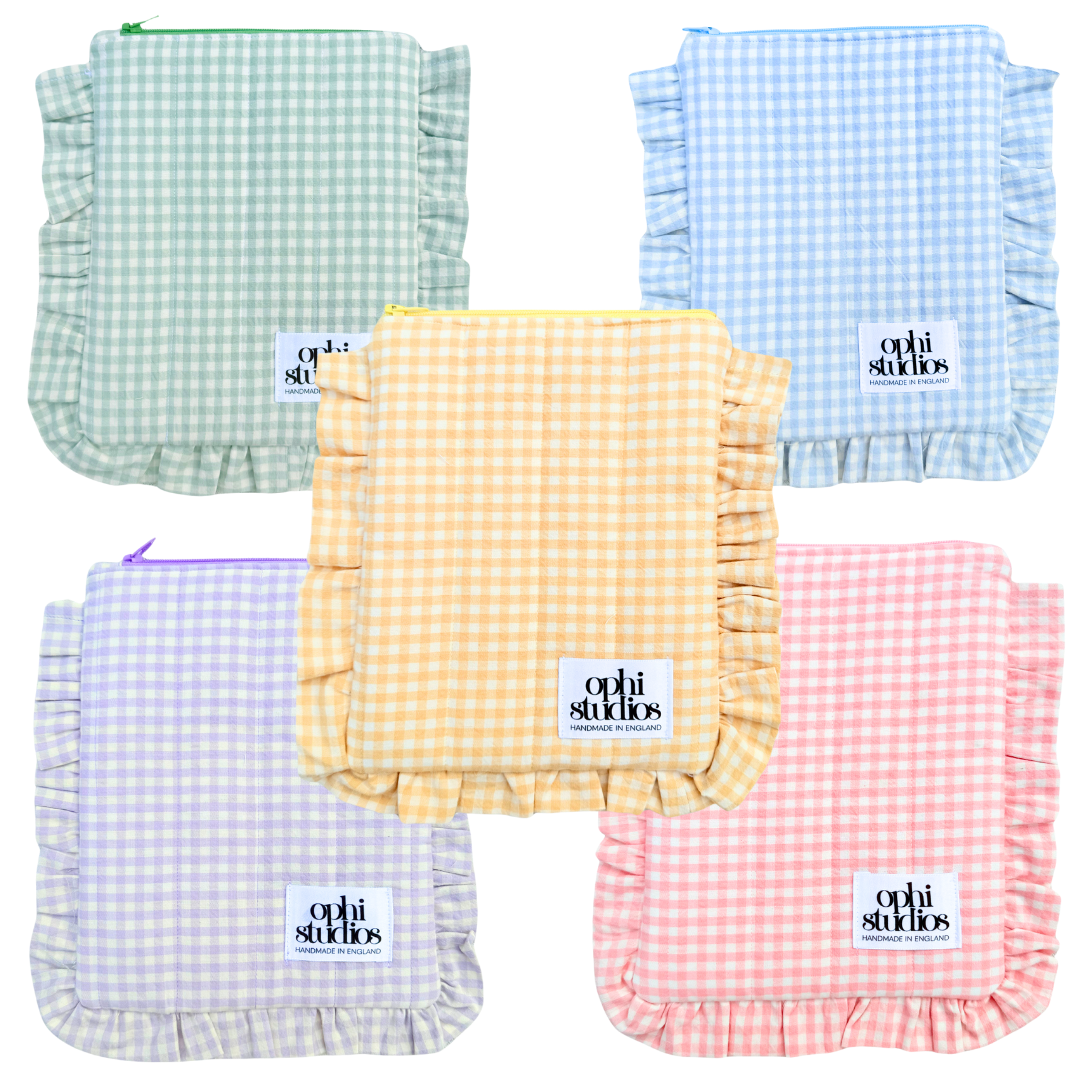 Gingham Zip Tech Sleeves