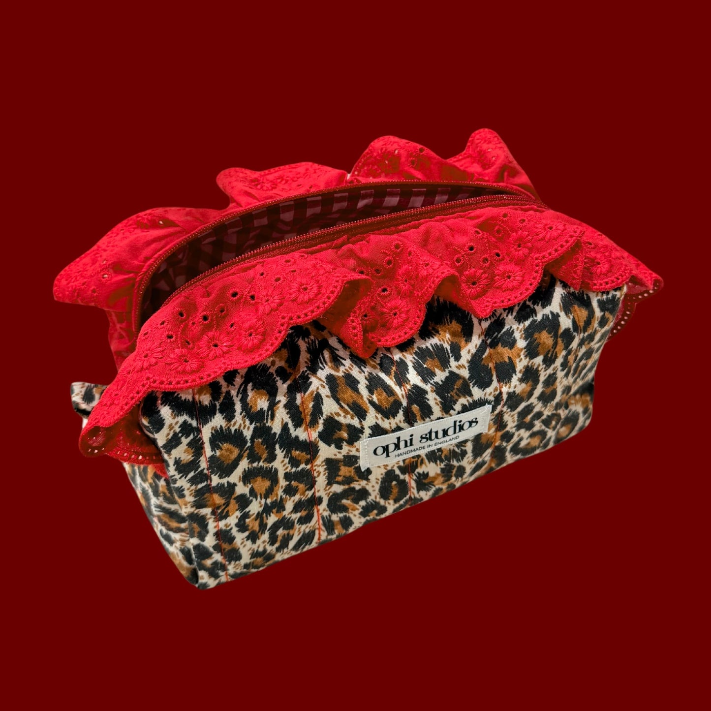 Leo Red Make-up Bag