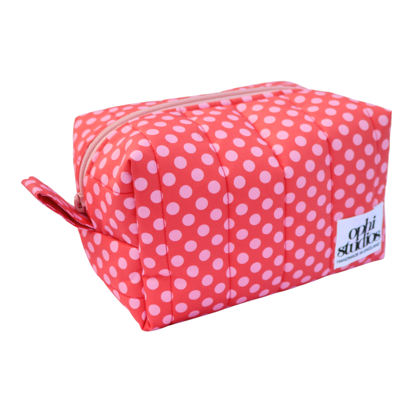 Pink & Red Polka Dot Make-up Bag