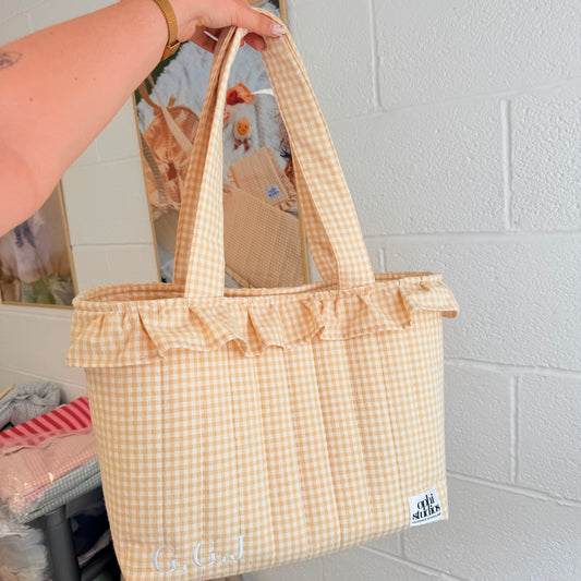 Pastel Gingham Tote Bag