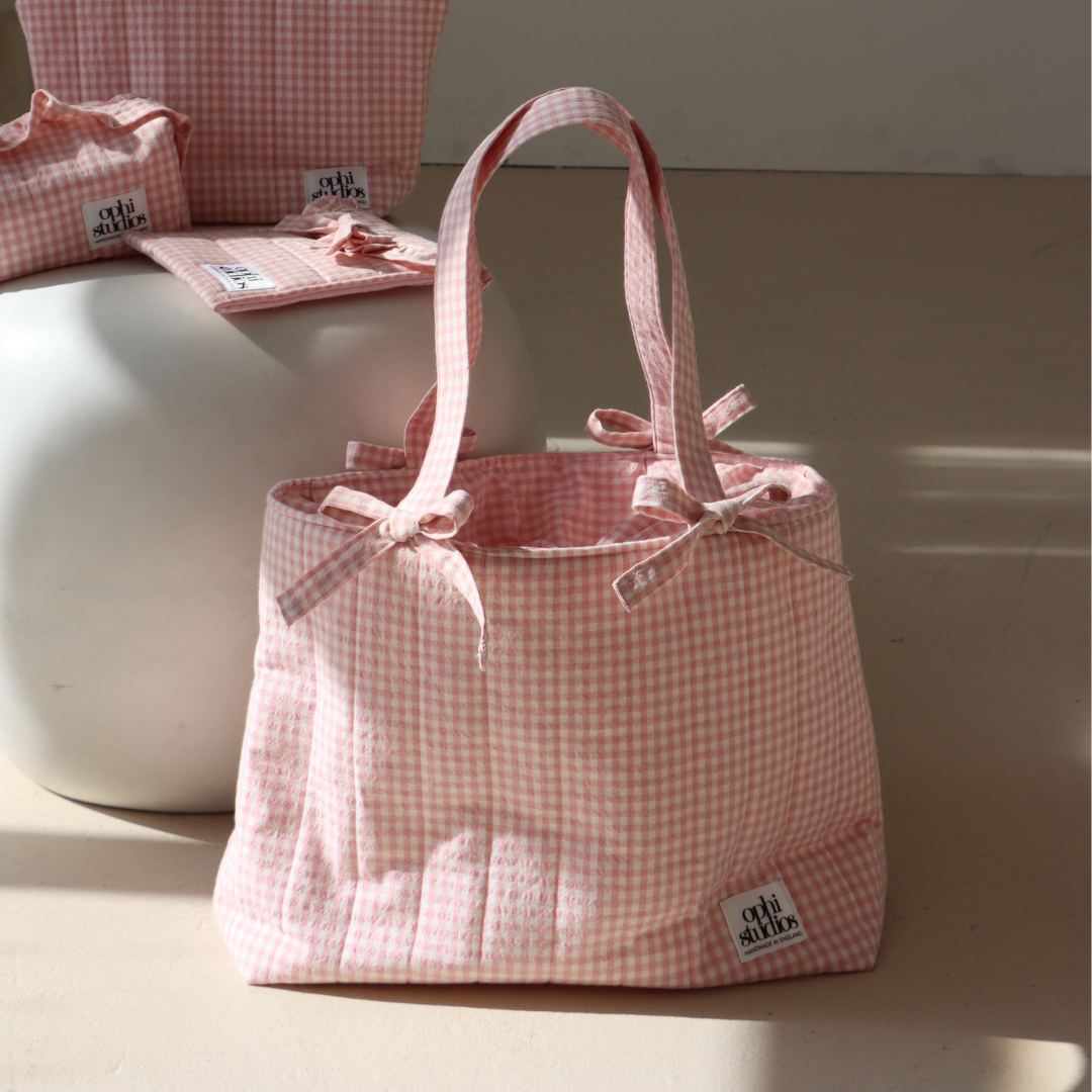 Gingham Tote Bag
