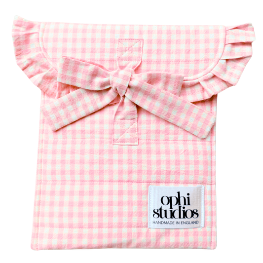Pink Gingham Tie Tech Sleeve for iPad  Kindle MacBook | Ophi