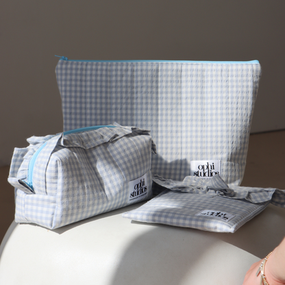 Gingham Toiletry bag