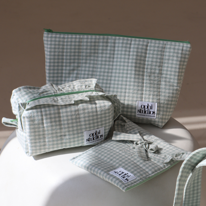 Gingham Make-up bag