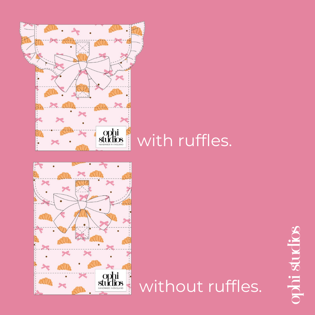 Croissant Kiss Tie Tech Sleeve