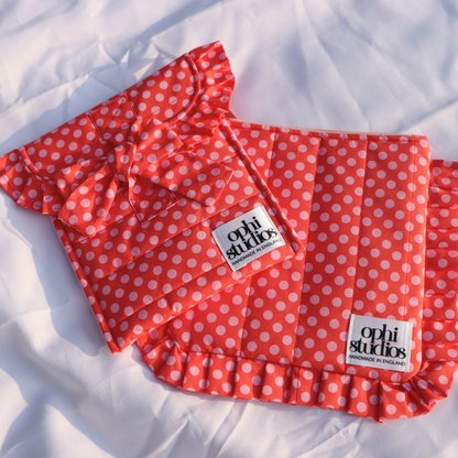 Pink & Red Polka Dot Tie Tech Sleeve