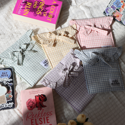 Gingham Tie Tech Sleeves