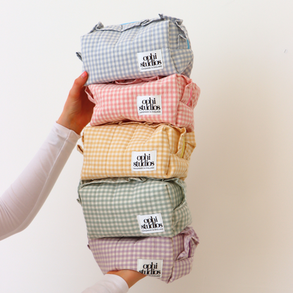 Gingham Make-up bag