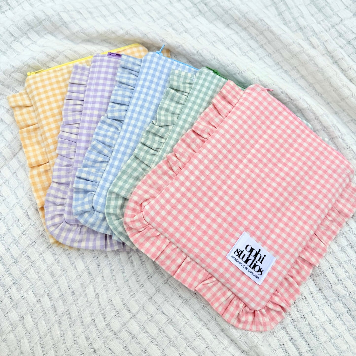 Gingham Zip Tech Sleeves