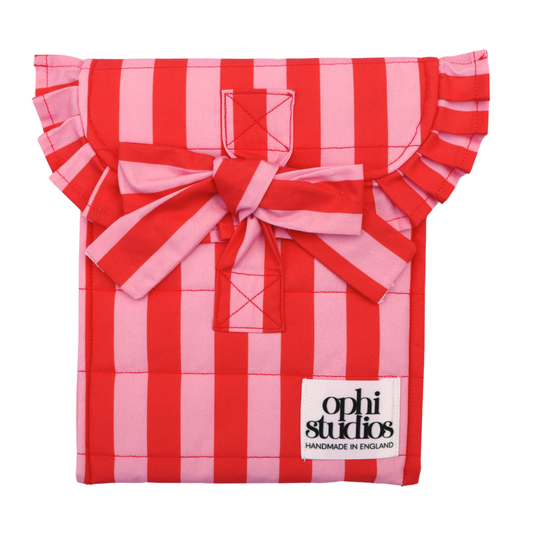 Pink & Red Stripe Tie Tech Sleeve