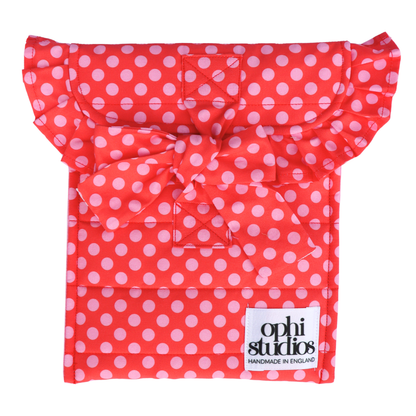Pink & Red Polka Dot Tie Tech Sleeve