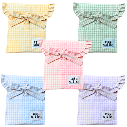 Gingham Tie Tech Sleeves