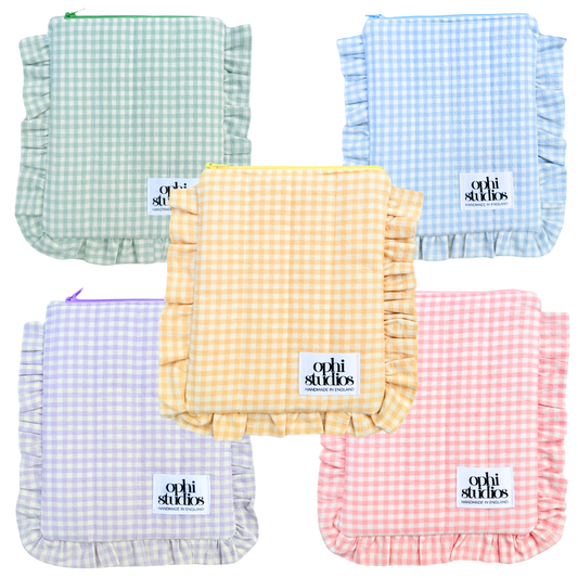 Gingham Zip Tech Sleeves