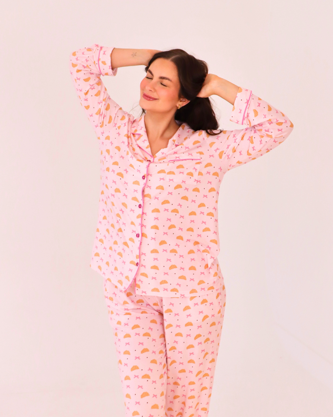 Croissant Kiss Tencel Modal Pyjamas 