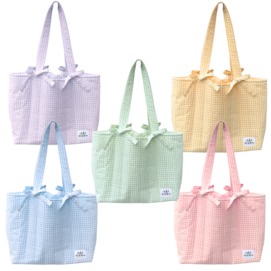Gingham Tote Bag