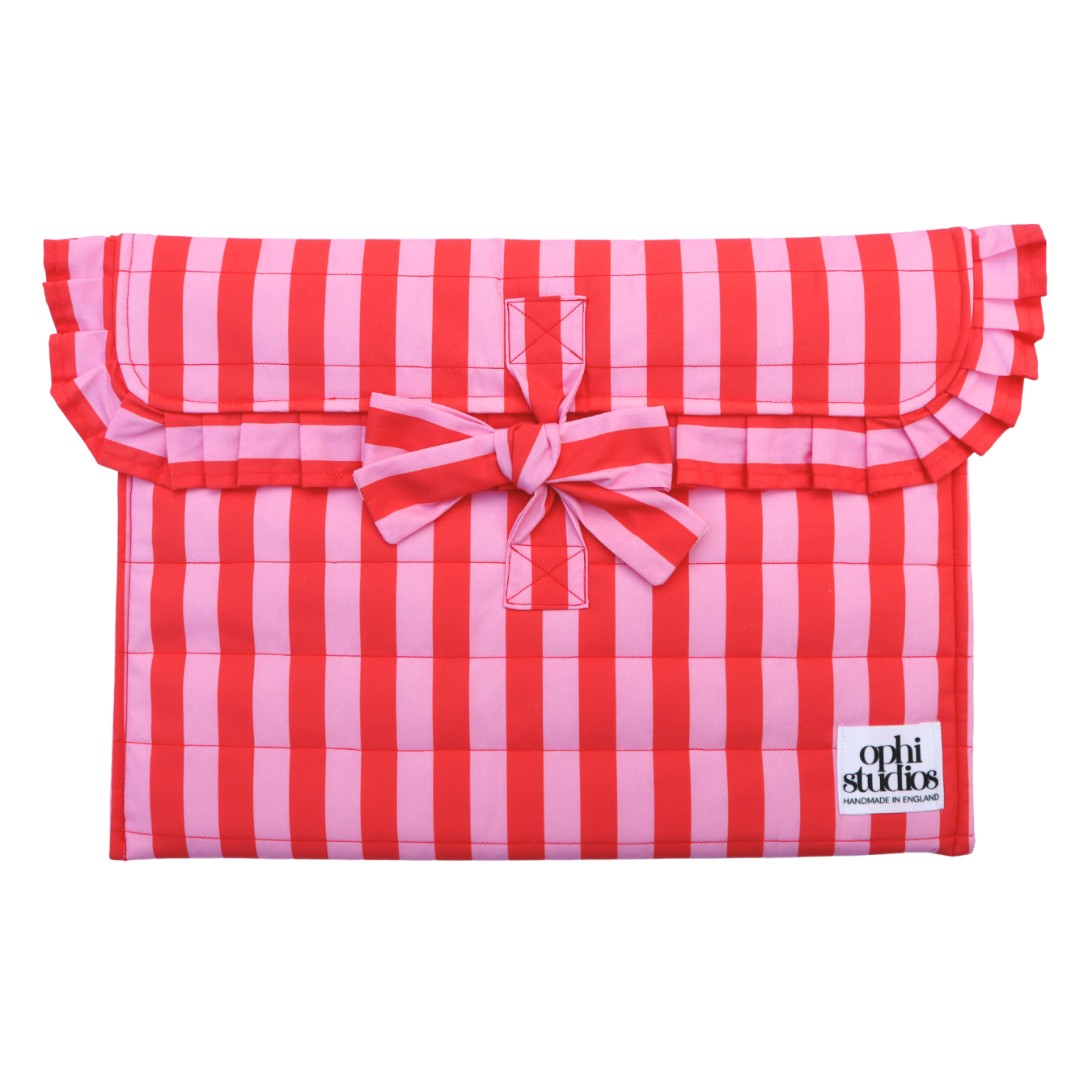 Pink & Red Stripe Tie Tech Sleeve