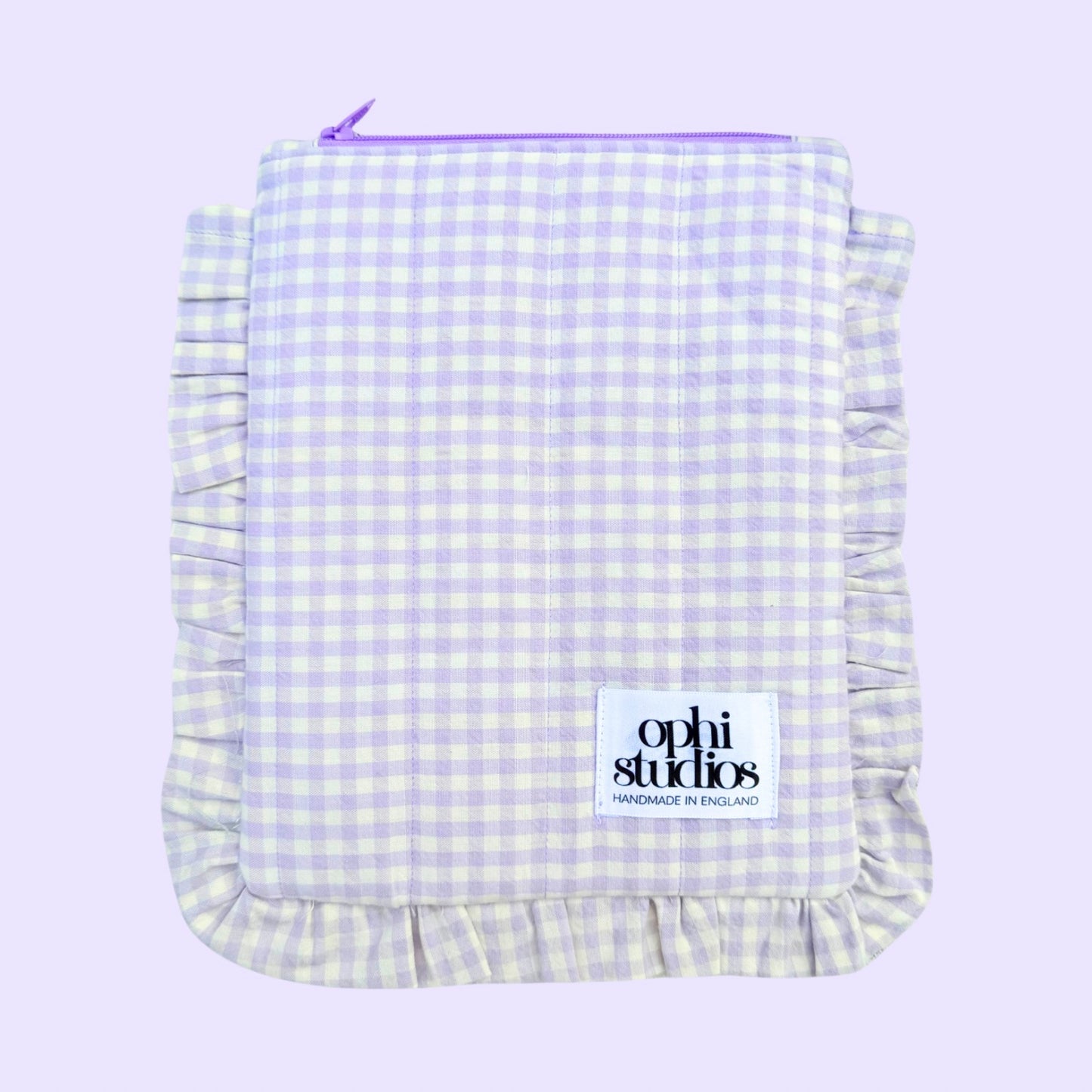 Gingham Zip Tech Sleeves