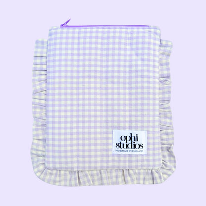 Gingham Zip Tech Sleeves