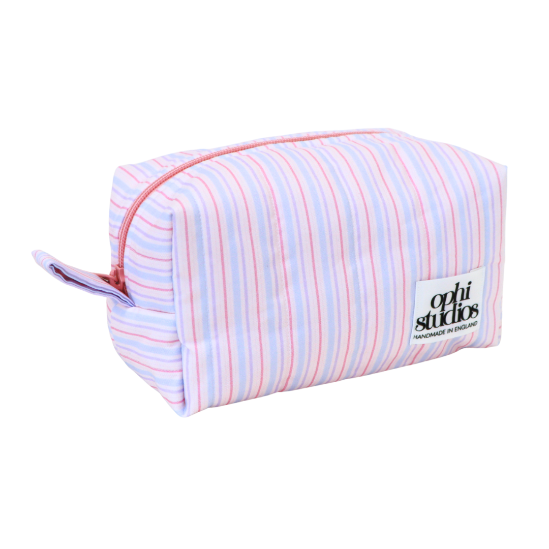 Pastel Stripe Make-up Bag