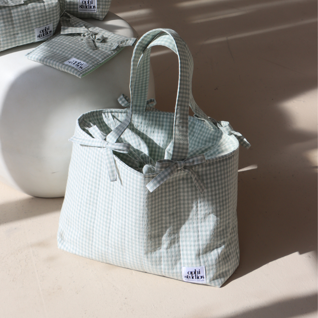 Gingham Tote Bag