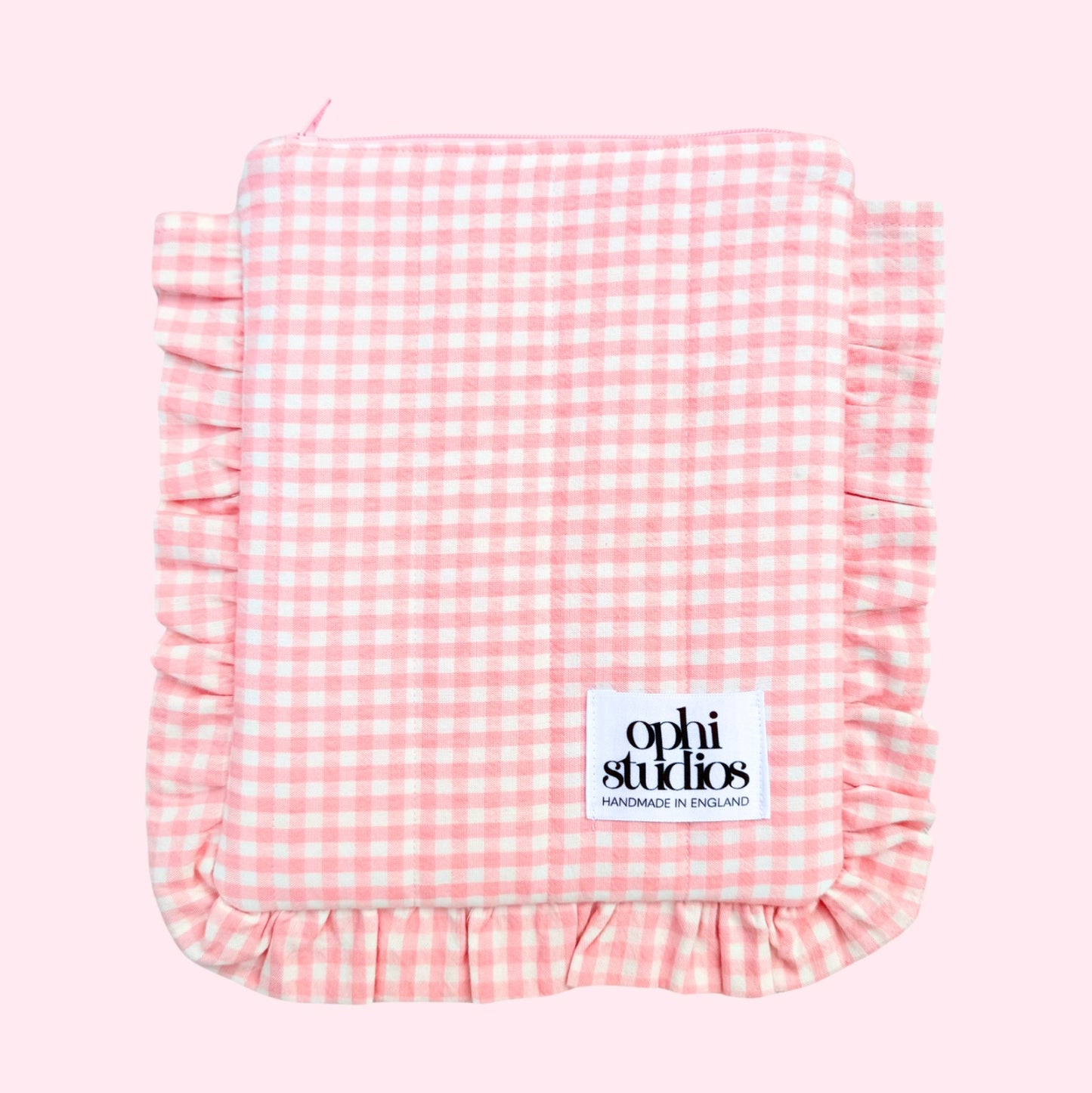 Gingham Zip Tech Sleeves