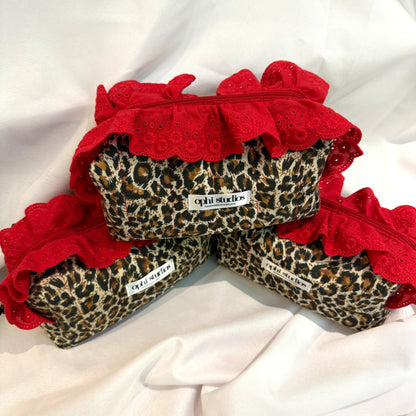 Leo Red Make-up Bag
