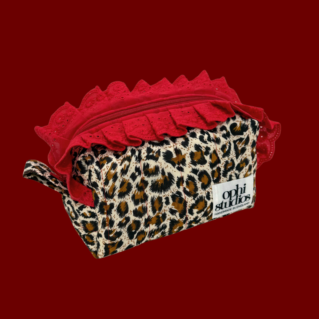 Leo Red Make-up Bag