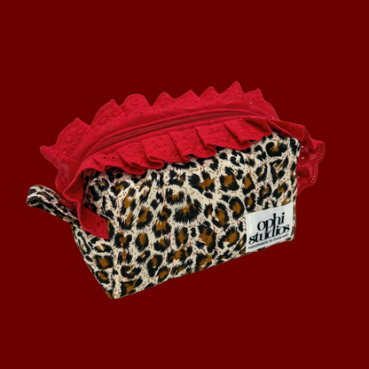 Leo Red Make-up Bag