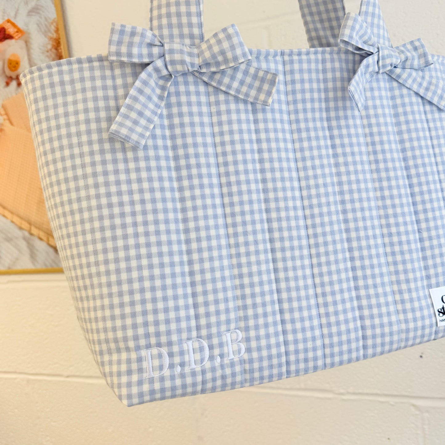 Pastel Gingham Tote Bag