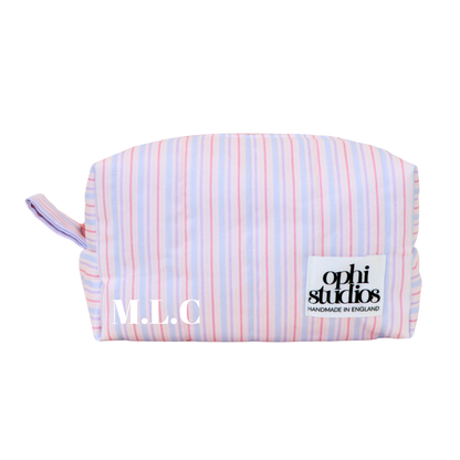 Pastel Stripe Make-up Bag